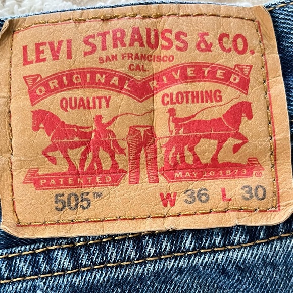 Men’s Levi’s Reg Fit 505’s W36 L30 - Picture 4 of 7